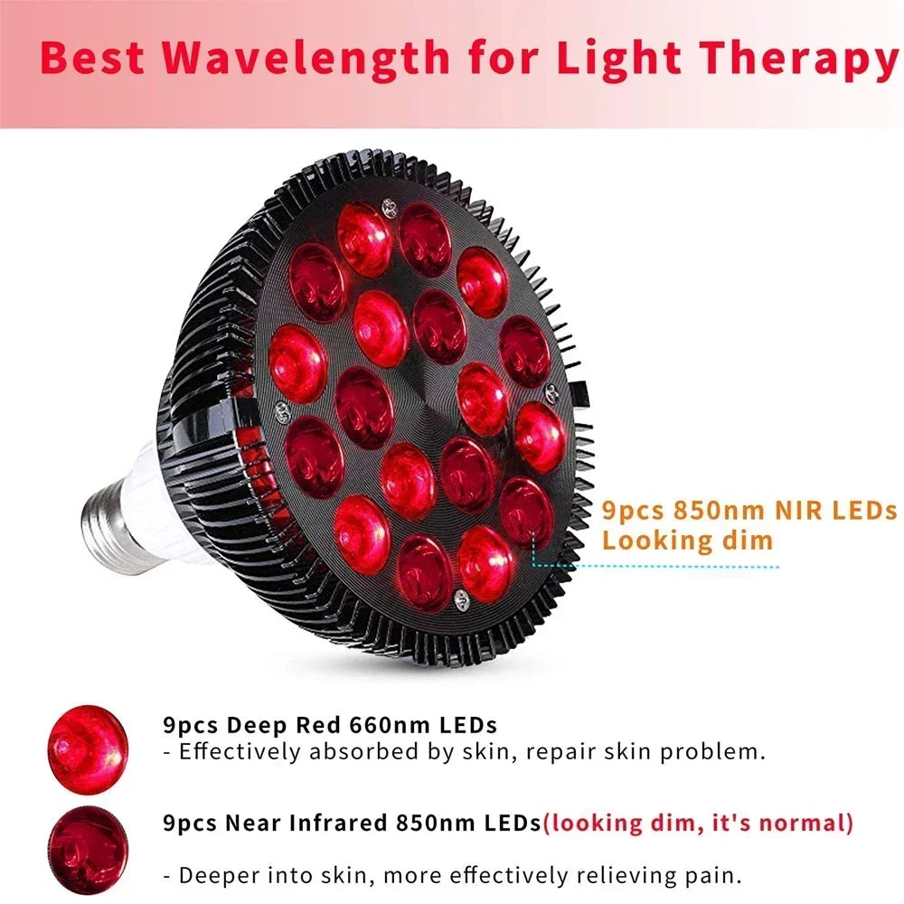 RadianceGlow™ 54W Infrared Therapy Lamp