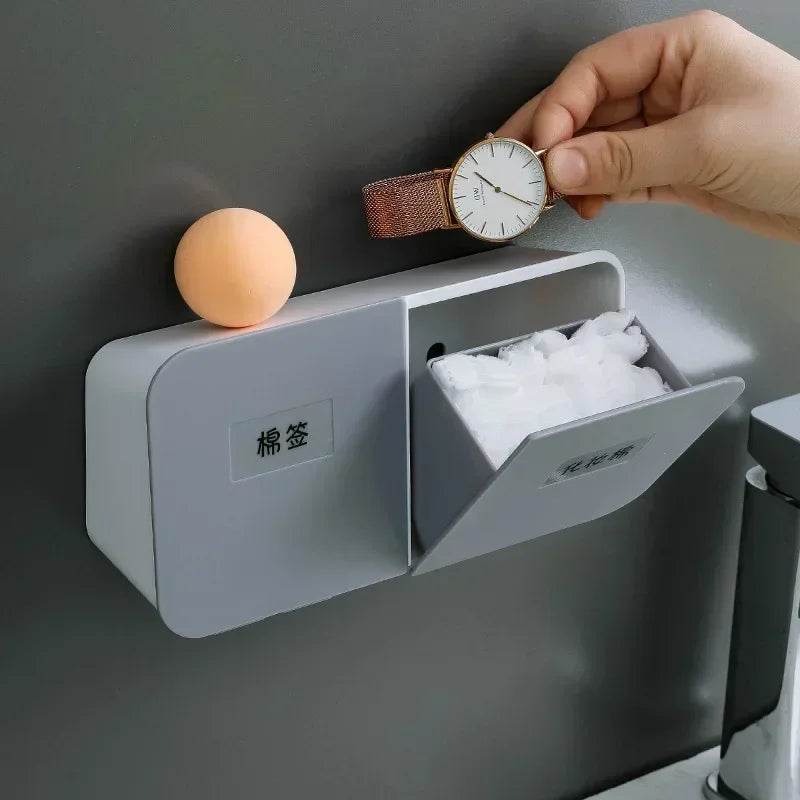 PureOrganize™ Wall-Mounted Cotton Pad Holder