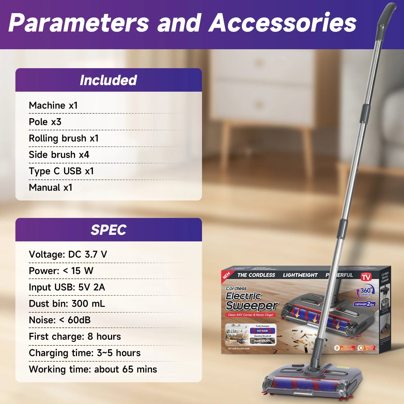 SpinClean™ Wireless Electric Floor Mop