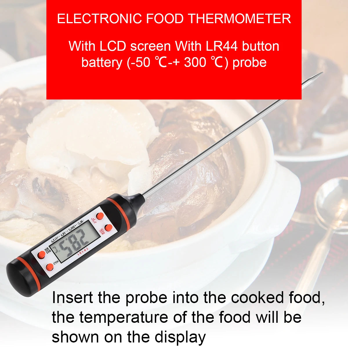GrillGuard™ Instant-Read BBQ Thermometer