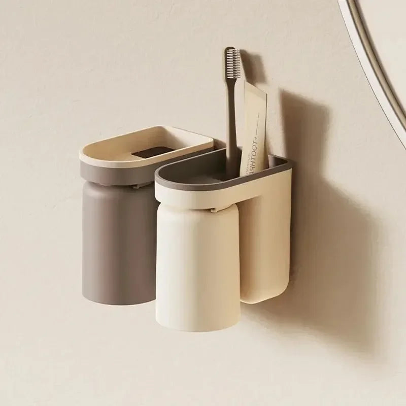 LuxOrganize™ Wall-Mounted Toothbrush Rack