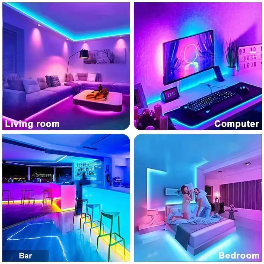 VibeGlow™ RGB LED Strip Lights