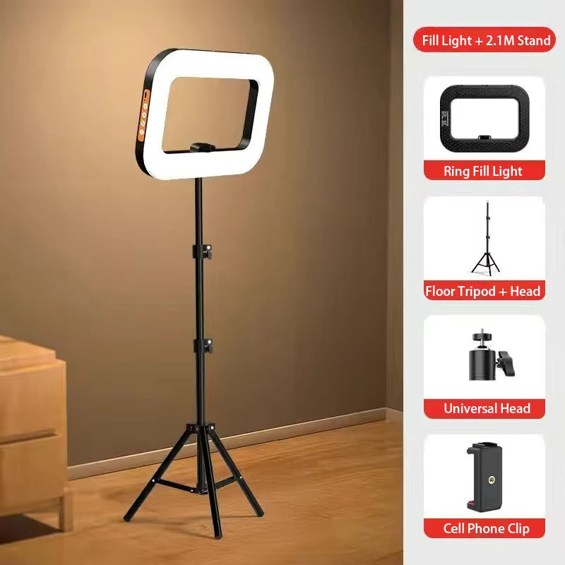 GlowCast™ LED Selfie Ring Light Stand