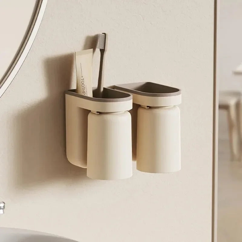 LuxOrganize™ Wall-Mounted Toothbrush Rack